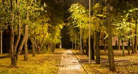 Освещение парка отдыха светильниками ООО ИЗСС СВЕТОЗАР