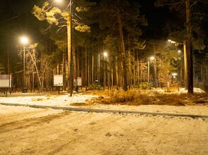 Ангарск - Светодиодное освещение парка и спортивного городка. Тёплый свет 3000К
