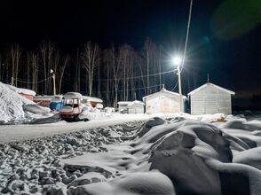 Светодиодные освещение горнолыжного курорта "Гора соболинная"